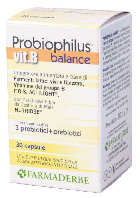 PROBIOPHILUS VIT B BALANCE 30 CAPSULE - Pharmaleader