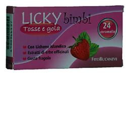 LICKY CARAMELLE BAMBINI PER TOSSE E GOLA FRAGOLA 70 G - Pharmaleader
