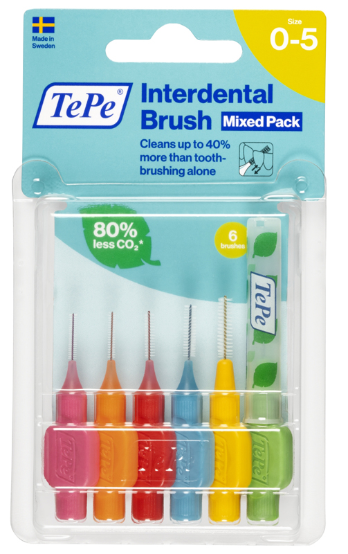 TEPE SCOVOLINI MISTI ROSA/VERDE 6 PEZZI - Pharmaleader