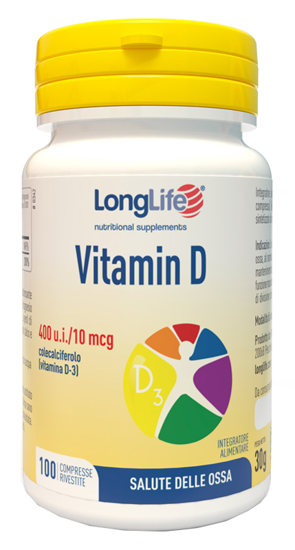 LONGLIFE VITAMIN D 400UI 100 COMPRESSE RIVESTITE - Pharmaleader