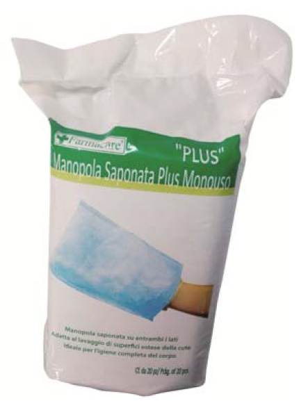 MANOPOLA SAPONATA PLUS MONOUSO 20 PEZZI - Pharmaleader