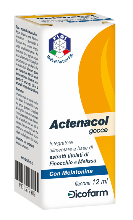 ACTENACOL GOCCE 12 ML CON MELATONINA - Pharmaleader