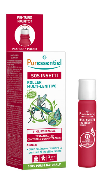 PURESSENTIEL SOS INSETTI ROLLER 11 OLI ESSENZIALI 5 ML - Pharmaleader