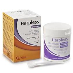HERPLESS POLVERE BARATTOLO 30 G CON MISURINO - Pharmaleader
