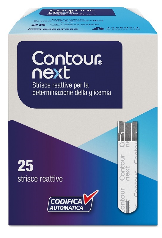 STRISCE MISURAZIONE GLICEMIA CONTOUR NEXT 25 PEZZI - Pharmaleader
