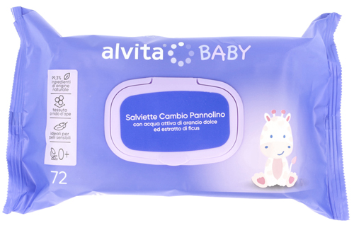 ALVITA BABY SALVIETTE CAMBIO PANNOLINO 72 PEZZI - Pharmaleader