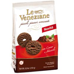 LE VENEZIANE BISCOTTI CACAO/NOCCIOLA 250 G - Pharmaleader
