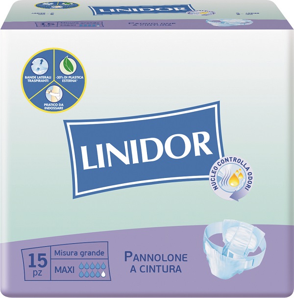 PANNOLONE LINIDOR A CINTURA MAXI MISURA GRANDE 15 PEZZI - Pharmaleader