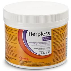 HERPLESS POLVERE BARATTOLO 240 G CON MISURINO - Pharmaleader