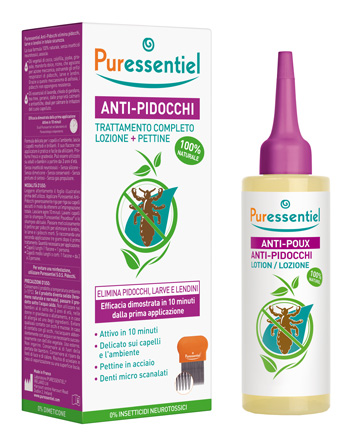 LOZIONE ANTIPIDOCCHI 100 ML + PETTINE PURESSENTIEL  - Pharmaleader