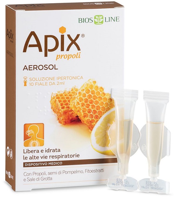 APIX PROPOLI AEROSOL 10 FIALE MONODOSE X 2 ML BIOSLINE - Pharmaleader