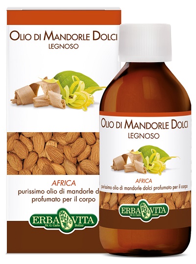 OLIO MANDORLE DOLCI PROFUMATO LEGNO AFRICANO 250 ML - Pharmaleader