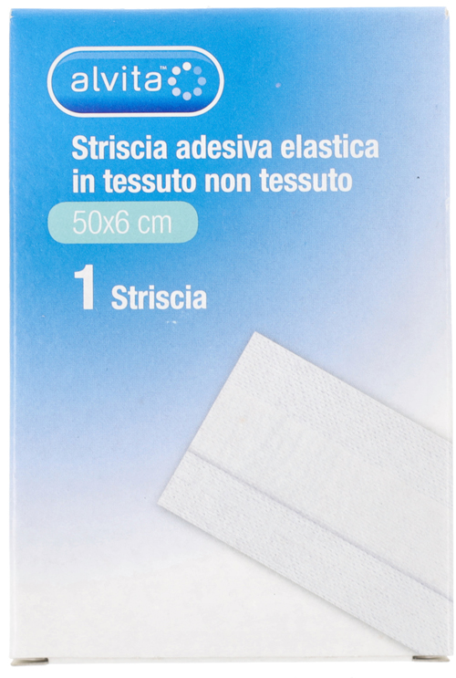 STRISCIA AUTOADESIVA ELASTICA ALVITA TNT 50X6CM - Pharmaleader