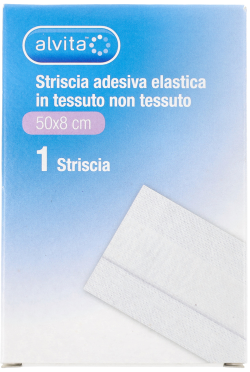 STRISCIA ADESIVA ELASTICA ALVITA TNT 50X8CM - Pharmaleader