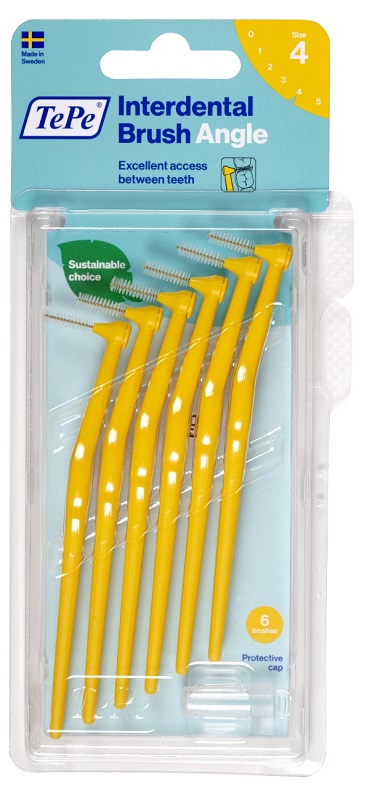 TEPE ANGLE SCOVOLINO GIALLO 0,7MM 6 PEZZI - Pharmaleader