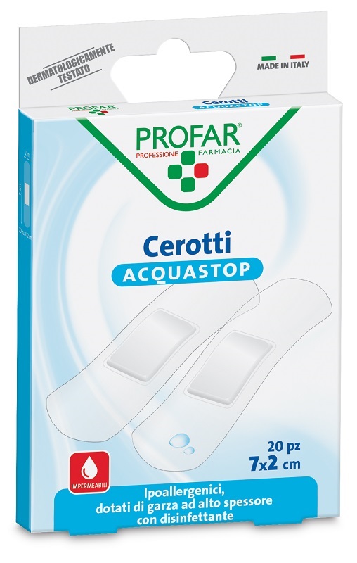 CEROTTO ACQUASTOP MEDI 7X2 CM PROFAR 20 PEZZI - Pharmaleader
