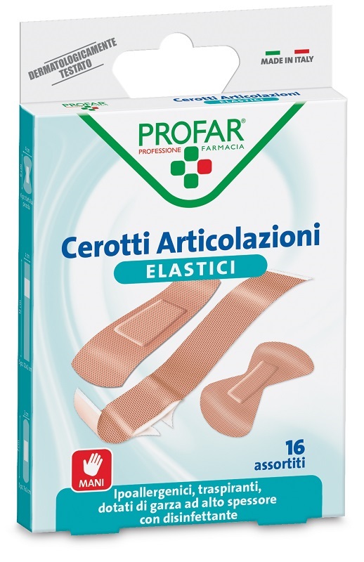 CEROTTO ARTICOLAZIONI ELASTICO PROFAR 16 PEZZI - Pharmaleader