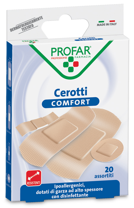 CEROTTO COMFORT ASSORTITI 20 PEZZI PROFAR - Pharmaleader