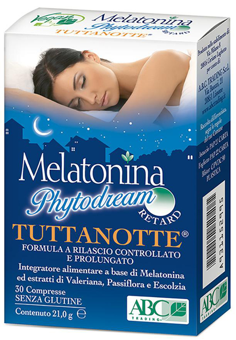MELATONINA PHYTODREAM TUTTANOTTE RETARD 30 COMPRESSE - Pharmaleader