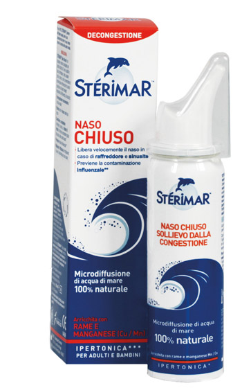STERIMAR IPERTONICO NASO CHIUSO RAME E MANGANESE SPRAY 50 ML - Pharmaleader
