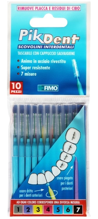 PIKDENT STUZZICOLINO 5 AZZURRO 10 PEZZI - Pharmaleader