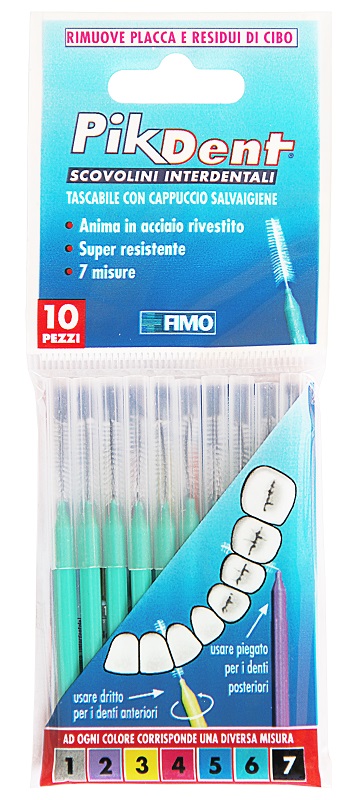 PIKDENT STUZZICOLINO 6 VERDE 10 PEZZI - Pharmaleader