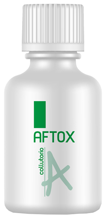 AFTOX COLLUTORIO FLACONE BIANCO, CON TAPPO E MISURINO DISPOSITIVO MEDICO INDICATO IN TUTTE LE LESIONI DEL CAVO ORALE E NEI PROCESSI INFIAMMATORI CORRELATI 100 ML 1 PEZZO - Pharmaleader