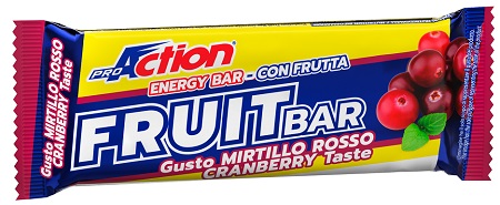 PROACTION FRUIT BAR BARRETTA ENERGETICA AL MIRTILLO ROSSO 40 G - Pharmaleader