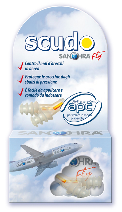 SCUDO SANOHRA FLY FILTRO AURICOLARE 2 PEZZI - Pharmaleader