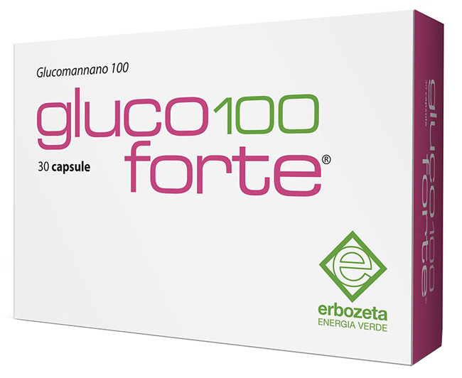 GLUCO 100 FORTE GLUCOMANNANO 100 30 CAPSULE DA 900 MG - Pharmaleader