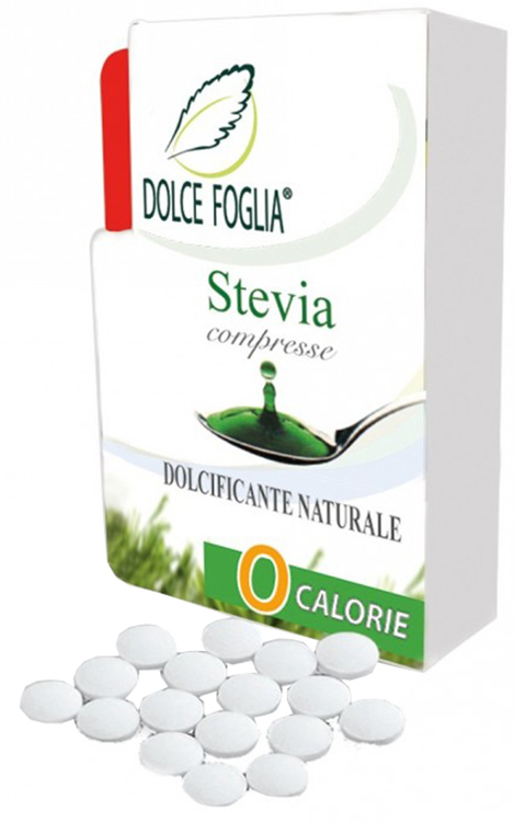 DOLCE FOGLIA STEVIA DOLCIFICANTE NATURALE 100 COMPRESSE - Pharmaleader