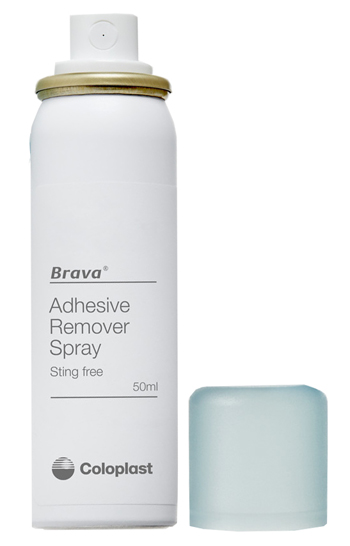 BRAVA SPRAY REMOVER PER DISTACCO DOLCE ADESIVI E DISPOSITIVI PER STOMIA 50 ML - Pharmaleader