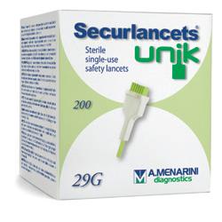 LANCETTE PUNGIDITO SECURLANCETS UNIK GAUGE 29 200 PEZZI - Pharmaleader