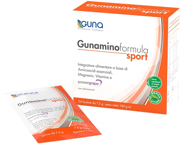 GUNAMINOFORMULA SPORT 24 BUSTE 180 G - Pharmaleader
