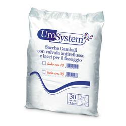 SACCA DI DRENAGGIO DA GAMBA PER INCONTINENZA UROSYSTEM TUBO 10 CM 30 PEZZI - Pharmaleader