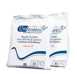 SACCA DI DRENAGGIO DA LETTO PER INCONTINENZA UROSYSTEM TUBO 130 CM CON SCARICO 30 PEZZI - Pharmaleader