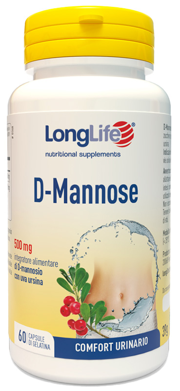 LONGLIFE D-MANNOSE 60 CAPSULE - Pharmaleader