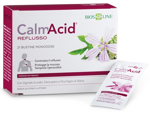 BIOSLINE CALMACID REFLUSSO 21 BUSTINE MONODOSE "Scadenza 10/2024" - Pharmaleader