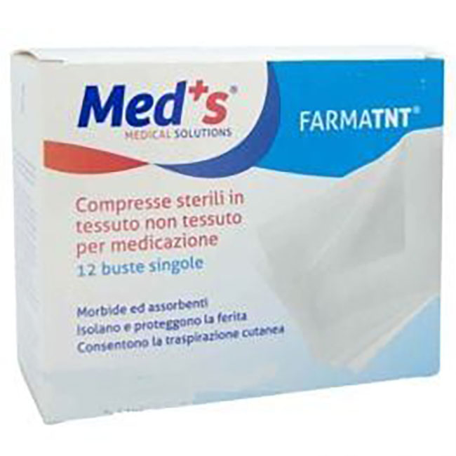 GARZA COMPRESSA MEDS TESSUTO NON TESSUTO PEEL OPEN 7,5X7,5CM 12 PEZZI - Pharmaleader