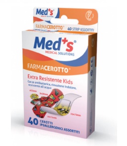CEROTTO MEDS STRIP KIDS IPOALLERGENICO ASSORTITI 40 PEZZI - Pharmaleader