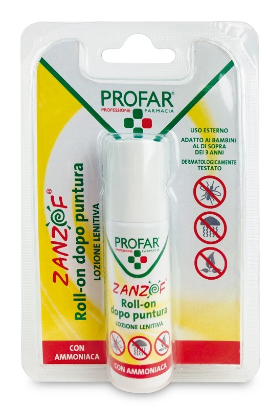 ZANZOF LOZIONE POST PUNTURA CON AMMONIACA ROLL-ON 20 ML PROFAR - Pharmaleader