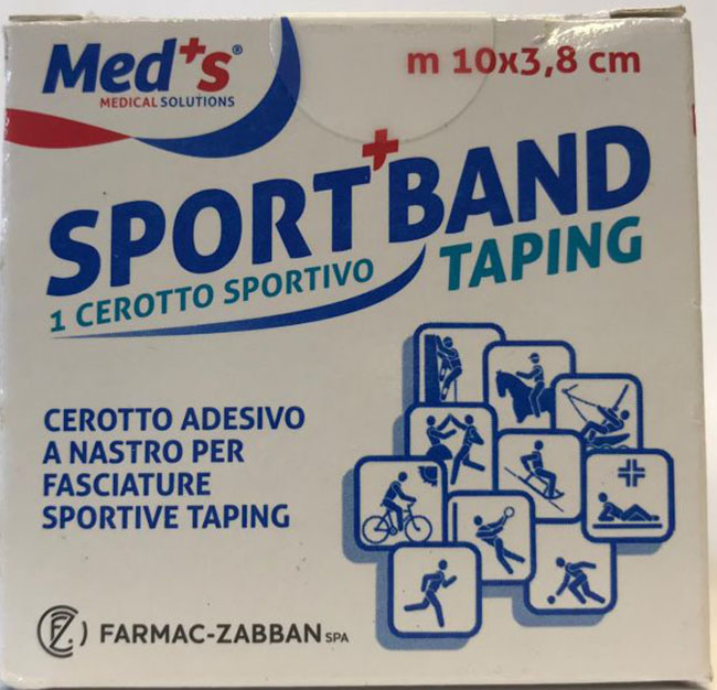 CEROTTO MEDS TELA BIANCA SPORTIVO 1000X3,8 CM - Pharmaleader