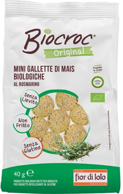 BIOCROC MINI GALLETTE DI MAIS ROSMARINO BIO 40 G - Pharmaleader