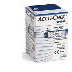 STRISCE MISURAZIONE GLICEMIA ACCU-CHEK AVIVA BRK RETAIL 25 PEZZI - Pharmaleader