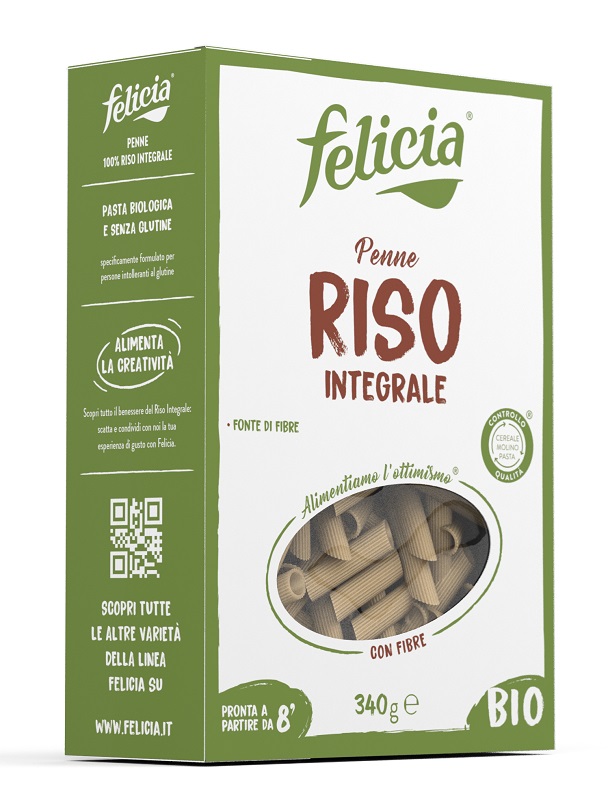 FELICIA BIO RISO INTEGRALE PENNE 340 G - Pharmaleader