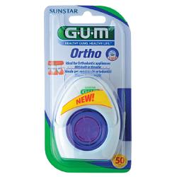 GUM ORTHO FLOSS FILO SPUGNOSO 50 PEZZI - Pharmaleader