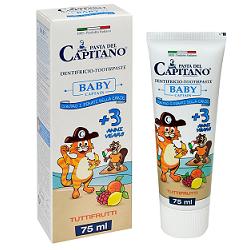PASTA CAPITANO DENTIFRICIO BABY T FRU 75 ML - Pharmaleader