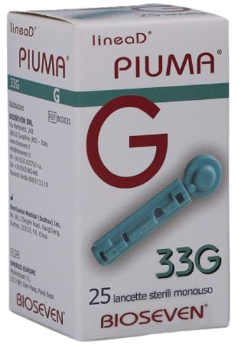 LANCETTE PUNGIDITO LINEA D PIUMA GAUGE 33 25 PEZZI - Pharmaleader