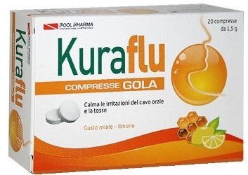 KURAFLU GOLA LIMONE/MIELE 20 COMPRESSE - Pharmaleader