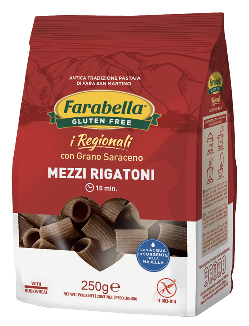 FARABELLA MEZZI RIGATONI AL GRANO SARACENO 250 G - Pharmaleader